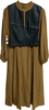 Ray BEAMS RBS JAPAN. Black Faux Leather Vest Brown Dress