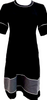 Fendi Italy. Vintage Black Acetate Rayon Dress