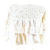 Chanel PARIS. White Cotton/Nylon Blend Top
