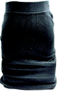 Givenchy PARIS.Black Rayon Acrylic Nylon Logo Skirt