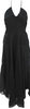 DONNA KARAN. DKNY. Black Rayon Maxi Full Length Sundress