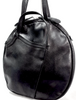 MICHIAMO JAPAN. Black Kip Leather Shoulder Bag / Tote Bag