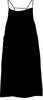 NOBLE JAPAN. Black Acetate Blend Slip Dress