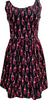 Miu Miu Italy. ERIWAKAYAMA SPECIAL LTD ED. Black Printed Geometric Abstract Cotton Dress