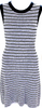 Rag & Bone NY. White, Navy, Blue Tight Knit Striped Tank Dress