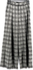 UNITED TOKYO JAPAN. Gray Plaid High-Rise Wide-Leg Pants