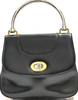 Gucci Italy. Vintage Black Leather Shoulder Bag / Hand Bag