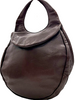MICHIAMO JAPAN. Brown Lambskin Leather Shoulder Bag Hand Bag w/Shoulder Strap