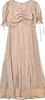 Rirandture Japan. Pink x Ivory (Flower Pattern) Dress