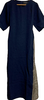 UNITED TOKYO JAPAN. Rayon Blend Navy/Brown Back Check Dress