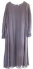 nano universe JAPAN.  LB.03 Charcoal Color Semi-Sheer Pleated Dress