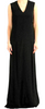 Maison Margiela Paris. NEW. Black  V-Neck Sleeveless Maxi Dress