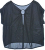NOBLE JAPAN. Black Linen/Cupro Blend Casual Shirt