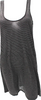 Rag & Bone NY. Gray Mini Striped Viscose Tank Dress