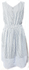 ef-de JAPAN. Cotton Sleeveless White/Navy Striped Dress