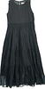 B MING LIFE STORE by BEAMS JAPAN. Black Flare Cotton Dress
