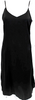 The Drop, Black Slip V Neck Sleeveless Full Length Dress