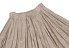 Mademoiselle NON NON JAPAN. Beige Floral Stitch Linen Skirt