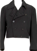 COMME des GARCONS JAPAN. TRICOT. Black Quilting Lining Cropped Short Jacket