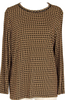 mila schon Black, Mustard, White Grid Geometric Print Stretch Shirt & Skirt Suit, or Separates