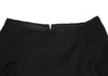 UNITED ARROWS JAPAN. BEAUTY & YOUTH. Black Back Zip Stretch Flare Mini Skirt