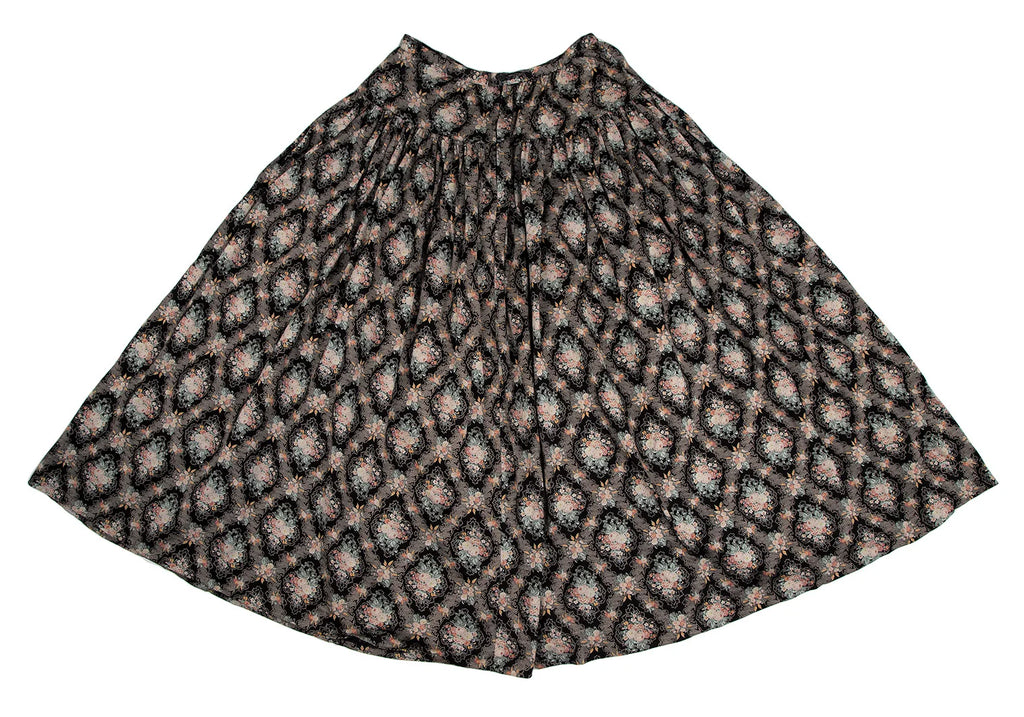 PINK HOUSE JAPAN. Multi-Color Flower Pattern Print Cotton Skirt