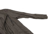 HOMMA JAPAN. Grey Faux Suede Ruched Gathers Jacket