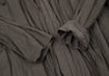 HOMMA JAPAN. Grey Faux Suede Ruched Gathers Jacket