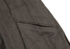 HOMMA JAPAN. Grey Faux Suede Ruched Gathers Jacket