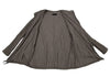 HOMMA JAPAN. Grey Faux Suede Ruched Gathers Jacket