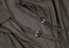 HOMMA JAPAN. Grey Faux Suede Ruched Gathers Jacket