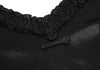JEAN PAUL GAULTIER PARIS. Black Gather Neck Shiny Top