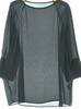 FRAMeWORK JAPAN. Black Semi-Sheer PolyTech Blouse