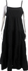 Xirena LA. Black Cotton Spaghetti Strap Sleeveless Maxi Dress
