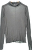 Rouge vif JAPAN. Gray Cotton Blend Cut/Sew Long Sleeve Blouse