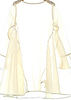 NOBLE JAPAN. Beige Semi-Sheer Long Sleeve PolyTech Nylon Top