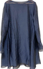NOBLE JAPAN. 22AW COLLECTION. Navy Sheer Voile Peplum Blouse/Tunic