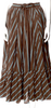 United Arrows Japan. Cotton Blend Striped Midi Length Skirt