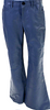 Marni Italy. NEW. NEW W/TAG. Dusty Blue Leather High Rise Flare Leg Pants