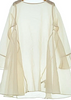 NOBLE JAPAN. Beige Semi-Sheer Long Sleeve PolyTech Nylon Top