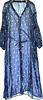 SLOBE IENA JAPAN. Navy (Flower Pattern) Semi Sheer Dress