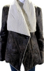 Jack. Brown Faux Fur Shearling Style Long Sleeve Buttoned Jacket