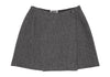 DKNY DKNY JEANS NY. Grey Herringbone Tweed Wrap Mini Skirt