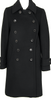 green JAPAN. Black Wool Double Button Coat