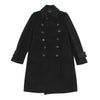 green JAPAN. Black Wool Double Button Coat