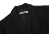 JIL SANDER Black, White Wool Glen Plaid Check Jacket