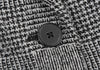 JIL SANDER Black, White Wool Glen Plaid Check Jacket