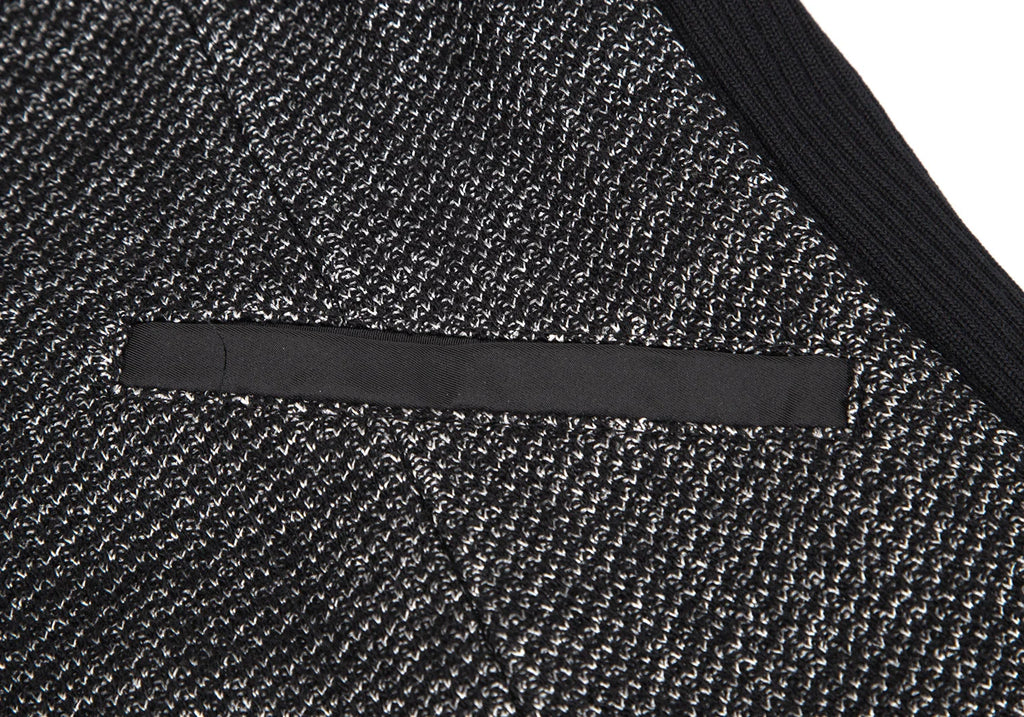 HIROKO KOSHINO  HIROKO BIS JAPAN. Piping Stitched Black Shawl-collar Jacket