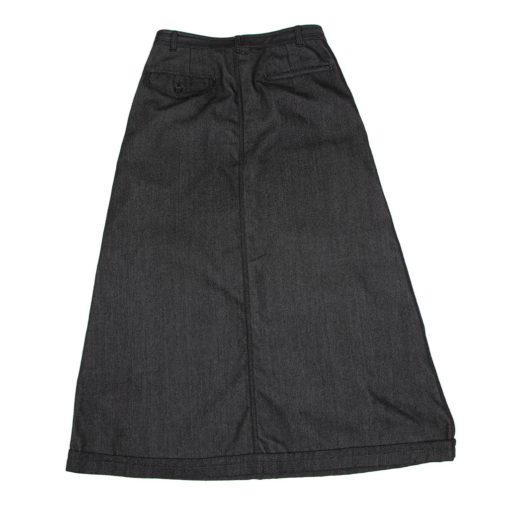 COMME des GARCONS JAPAN. robe de chambre. Black Denim A Line Skirt