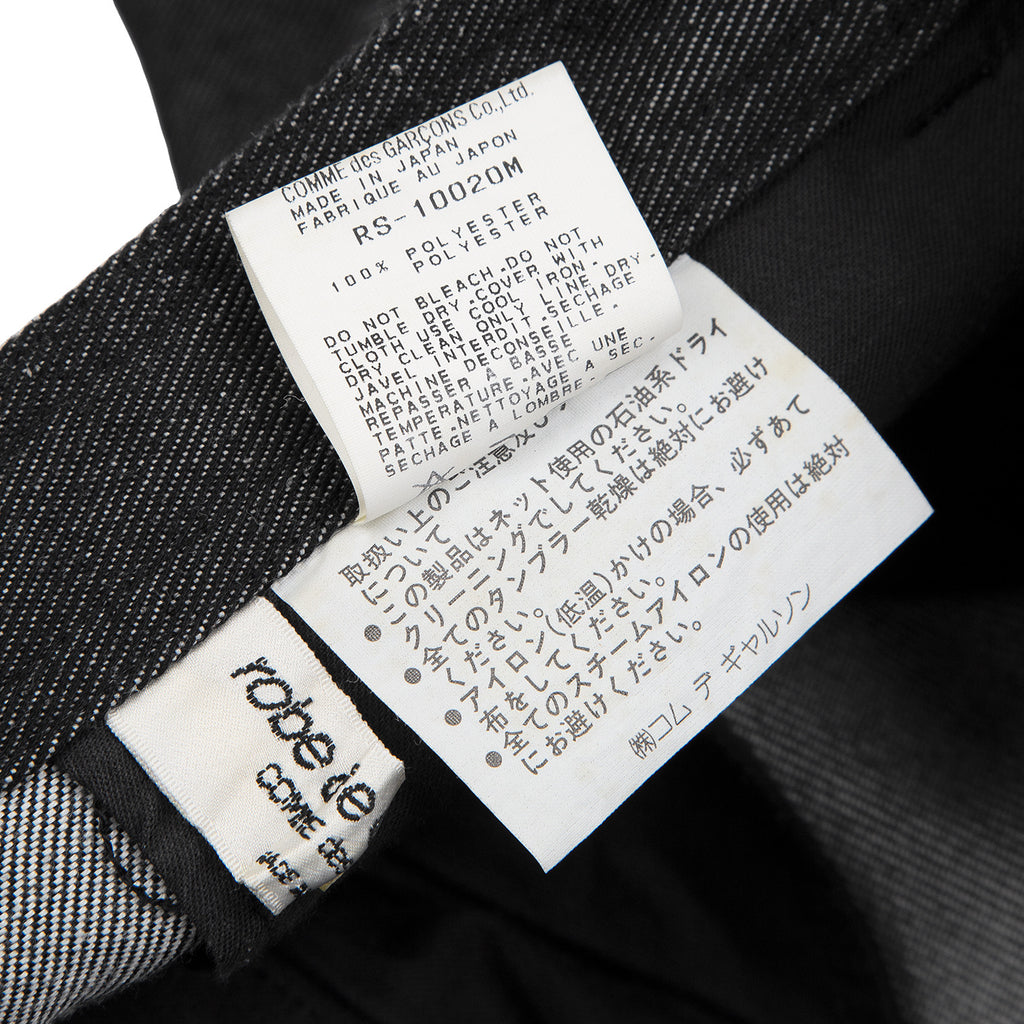 COMME des GARCONS JAPAN. robe de chambre. Black Denim A Line Skirt